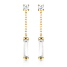 Load image into Gallery viewer, Georgini The Layered Edit Gold Plated Sterling Silver Tlieta Drop Earrings