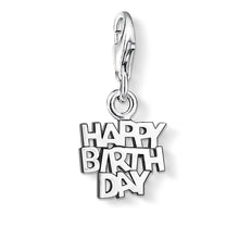 Load image into Gallery viewer, Thomas Sabo Sterling Silver Charm Club Happy Birthday Charm