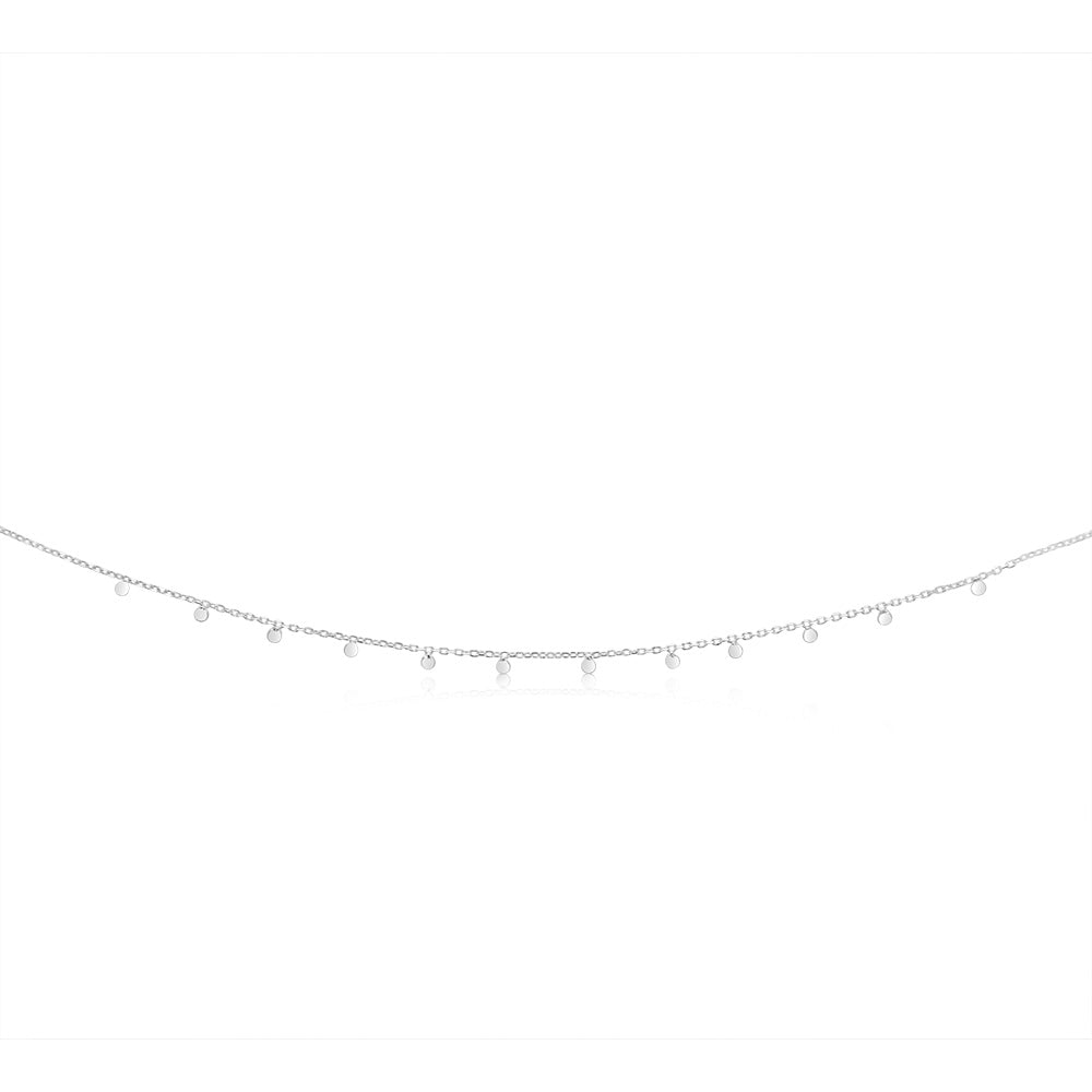 Sterling Silver Fancy 40cm Choker Chain