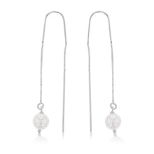 Load image into Gallery viewer, Sterling Silver Single Pearl Threader Earring