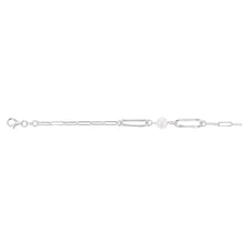 Load image into Gallery viewer, Sterling Silver Ball &amp; Large Links 19cm Bracelet