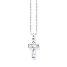 Load image into Gallery viewer, Thomas Sabo Sterling Silver Heritage Cross Cubic Zirconia 45cm Chain