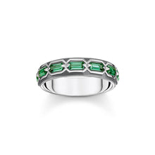 Load image into Gallery viewer, Thomas Sabo Sterling Silver Crocodile Rock Green Ring