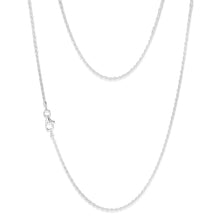 Load image into Gallery viewer, Sterling Silver Fancy Oxidised Rope 45cm Chain