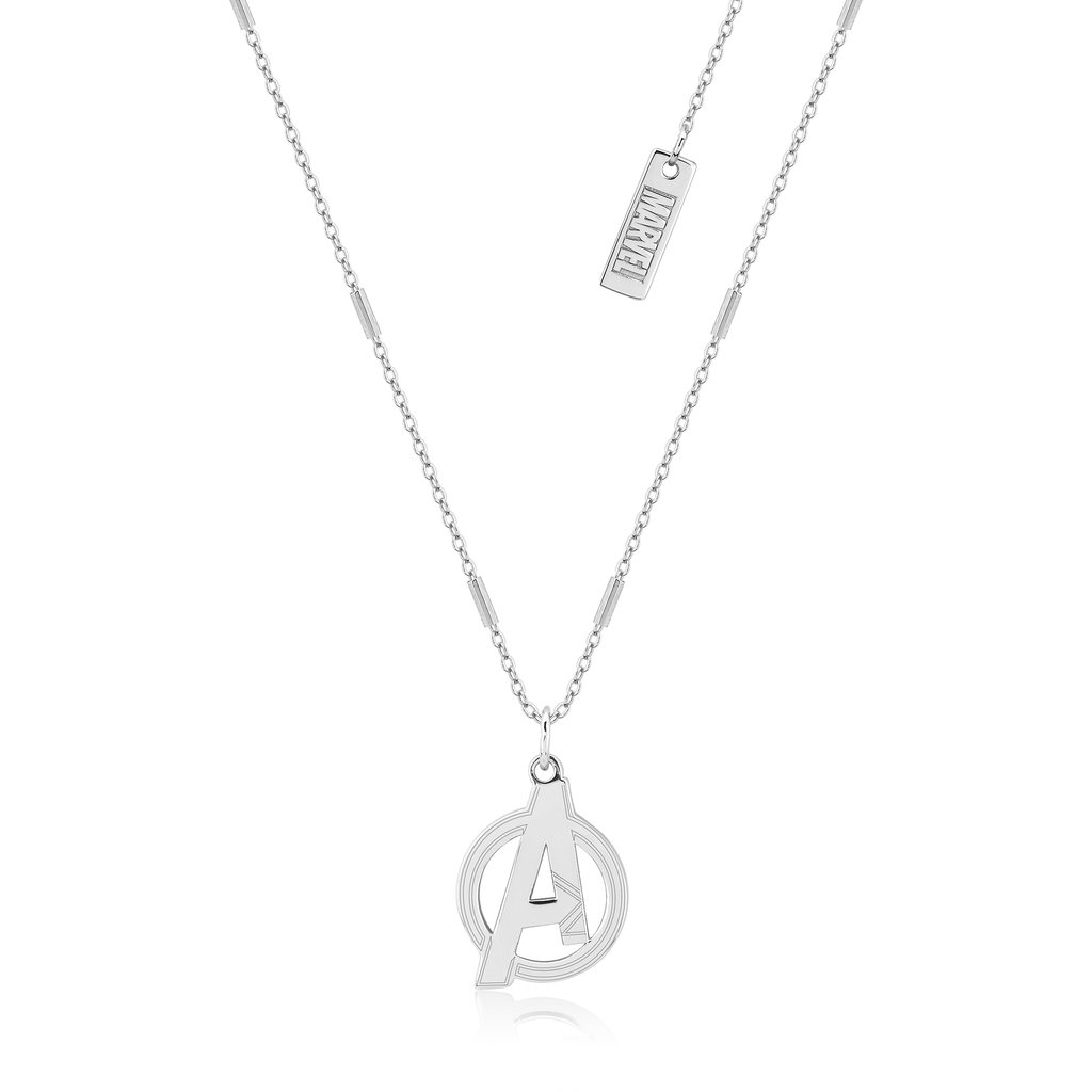 Disney Sterling Silver The Avengers Pendant On 45cm Chain