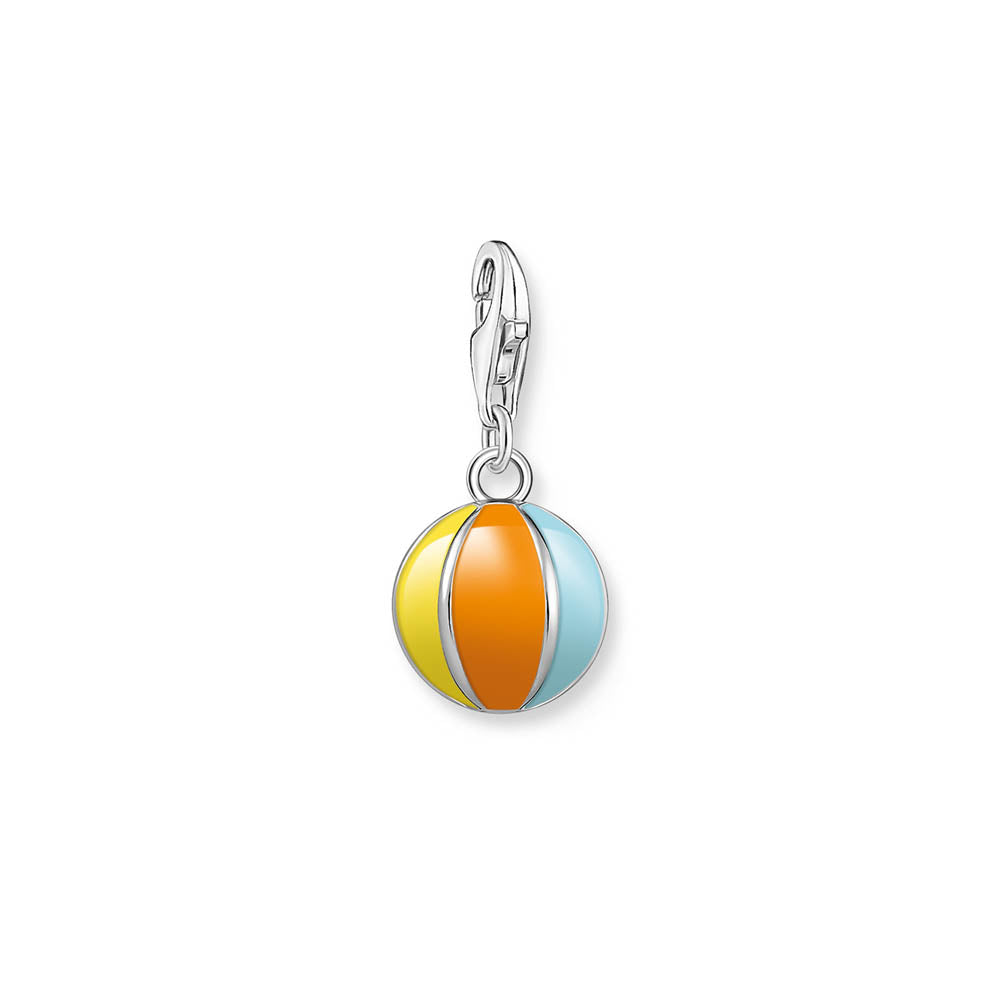 Thomas Sabo Sterling Silver Charmista Enamel Beach Ball Charm