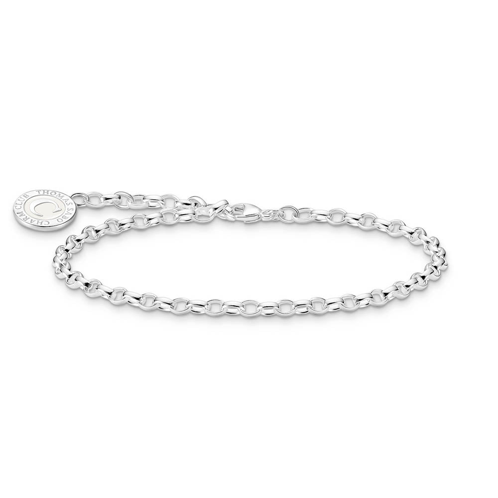 Thomas Sabo Sterling Silver Charmista Fine Belcher 17cm Bracelet