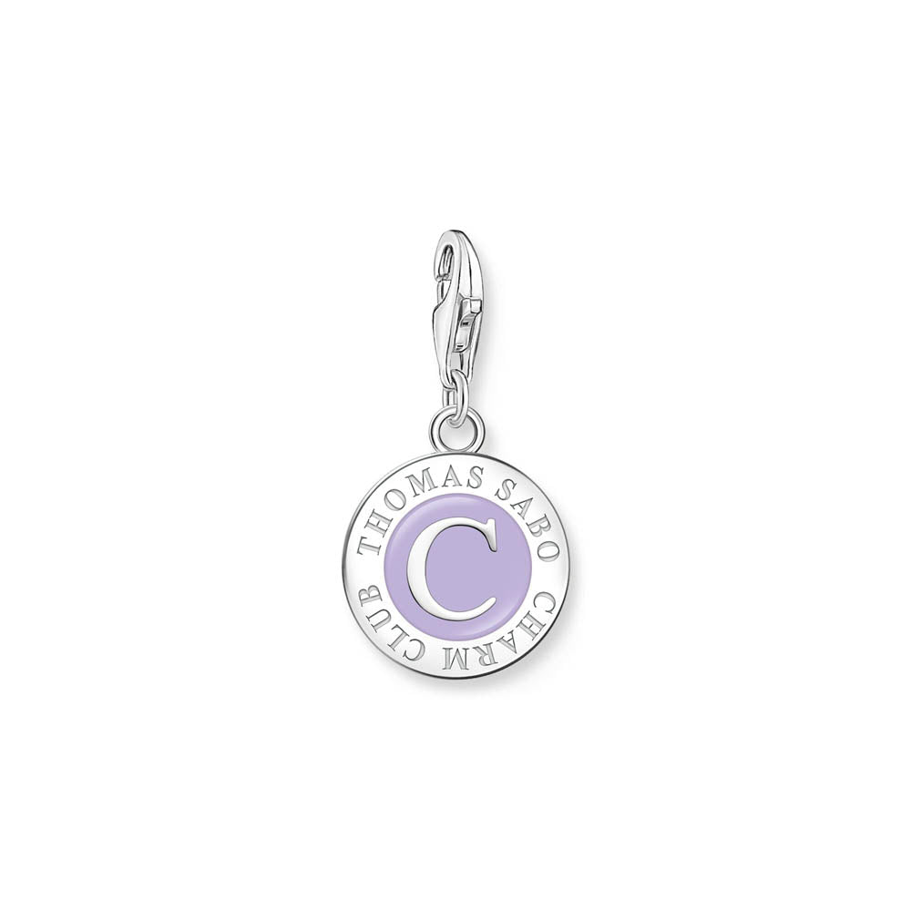 Thomas Sabo Sterling Silver Charmista Purple Member Coin Charm