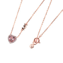 Load image into Gallery viewer, Michael Kors 14ct Rose Gold Plated Heart Pendant On Chain