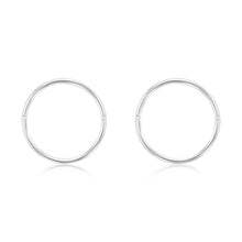 Load image into Gallery viewer, Sterling Silver Plain 14mm Sleeper Earrings