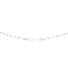 Load image into Gallery viewer, Sterling Silver Textured Paperclip 60 Gauge 50cm Chain