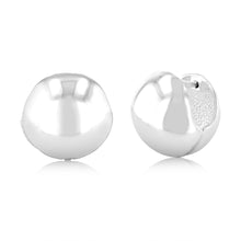 Load image into Gallery viewer, Sterling Silver Polished Ball Huggies Earrings