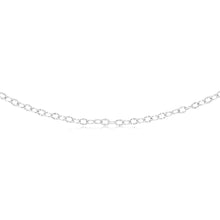 Load image into Gallery viewer, Sterling Silver Fancy Diamond Cut 45cm Chain