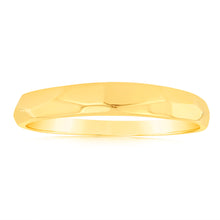 Load image into Gallery viewer, Sterling Silver Gold Plated Simple Diamond Cut Ring