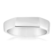 Load image into Gallery viewer, Sterling Silver Polished 4.2mm Geometric Shape Ring