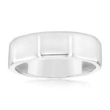 Load image into Gallery viewer, Sterling Silver Polished 6mm Geometric Shape Ring