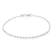 Load image into Gallery viewer, Sterling Silver Diamond Cut Beads Fancy 17cm Bracelet