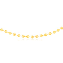 Load image into Gallery viewer, Sterling Silver Gold Plated Polished Ball 38+8cm Chain