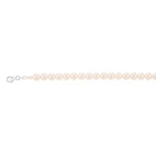 Load image into Gallery viewer, Sterling Silver Simulated Pearls 19cm Chain