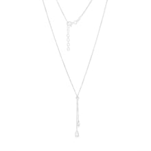 Load image into Gallery viewer, Sterling Silver Polished Double Tear Drop 45cm Chain