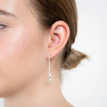 Load image into Gallery viewer, Sterling Silver Polished Double Tear Drop Earrings