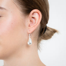 Load image into Gallery viewer, Sterling Silver Polished Tear Drop Hook Earrings