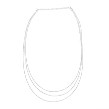 Load image into Gallery viewer, Sterling Silver Triple Layer 40+5cm Chain