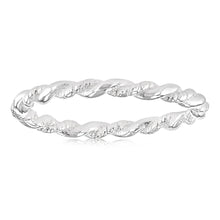 Load image into Gallery viewer, Sterling Silver Plain Twisted Ring