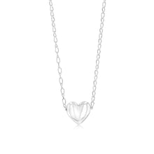 Load image into Gallery viewer, Sterling Silver Polished Heart Pendant On Chain