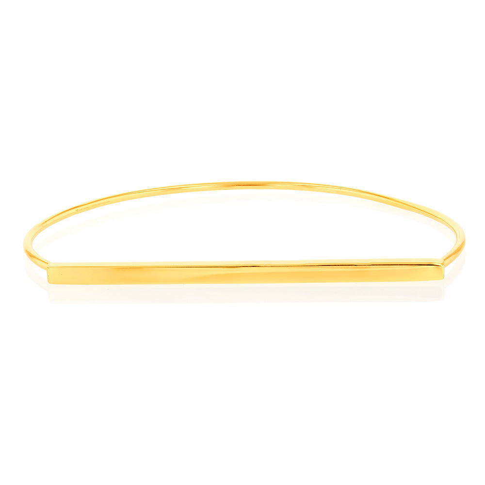 Sterling Silver Gold Plated Fancy Bangle