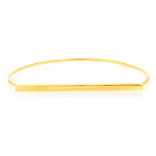 Load image into Gallery viewer, Sterling Silver Gold Plated Fancy Bangle