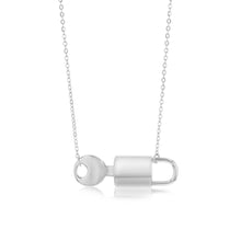 Load image into Gallery viewer, Sterling Silver Key And Lock Pendant On 40+5cm Chain