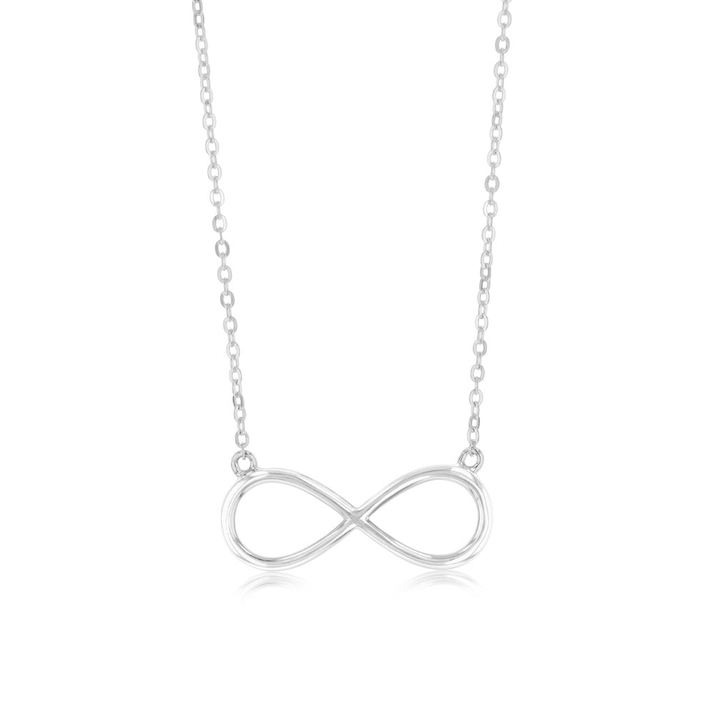 Sterling Silver Infinity Pendant on 40+5cm Chain