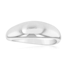 Load image into Gallery viewer, Sterling Silver Curved Dome Polished Ring