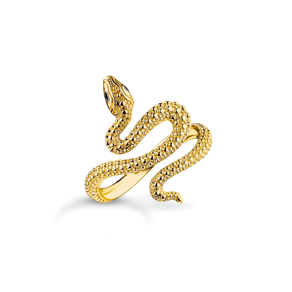 Thomas Sabo Gold Plated Sterling Silver True Romance Snake Ring