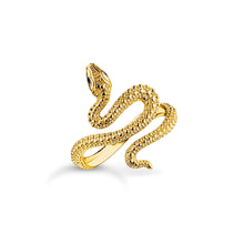 Load image into Gallery viewer, Thomas Sabo Gold Plated Sterling Silver True Romance Snake Ring