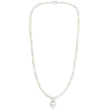 Load image into Gallery viewer, White Freshwater Clasp Pearl Necklace