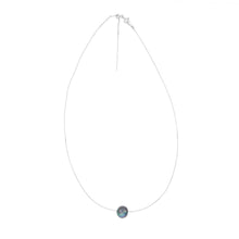 Load image into Gallery viewer, Sterling Silver 10-12mm Dyed Black Fresh Water Pearl On Adjustable Choker Chain