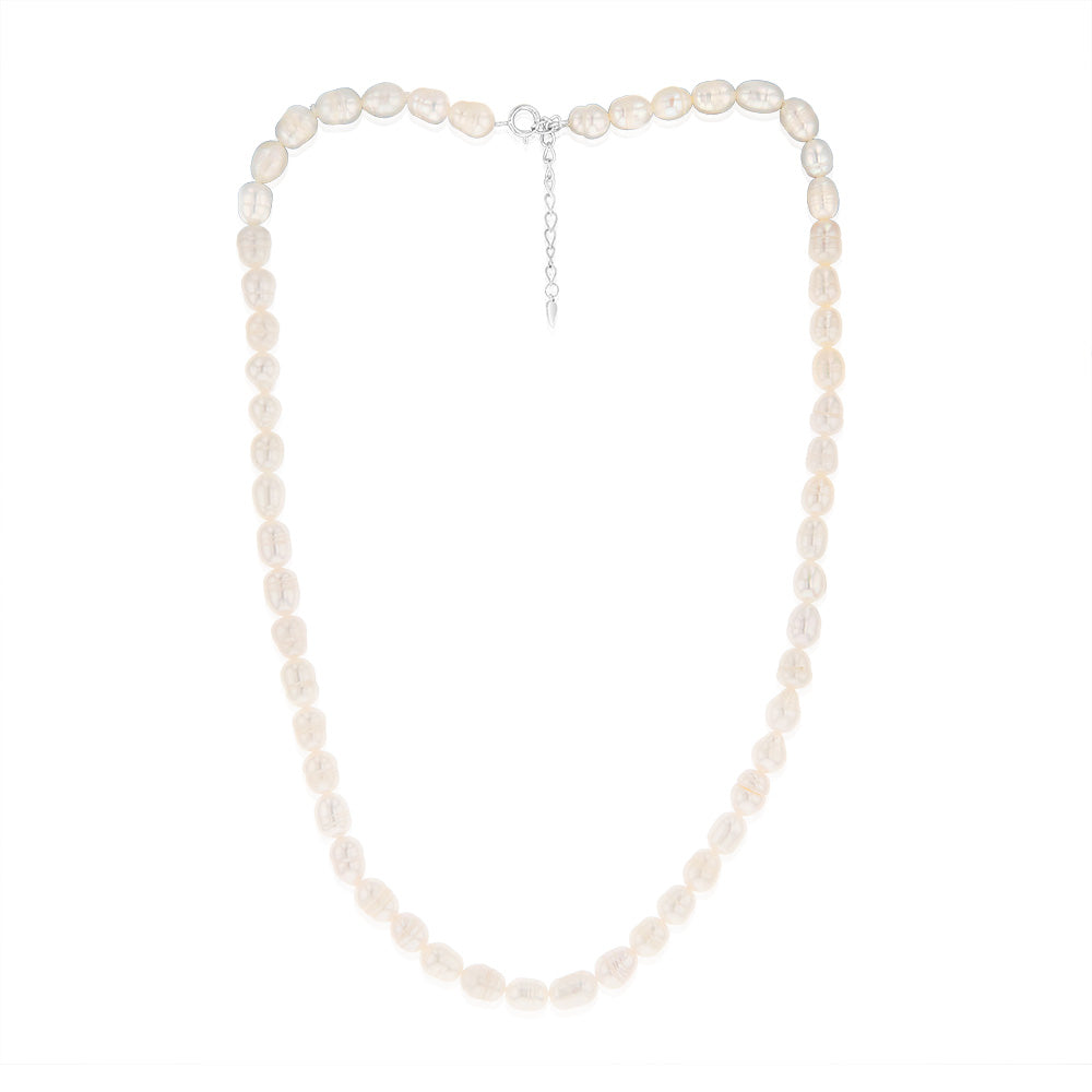 Rice Pearls 6-7mm 45cm Strand on Sterling Silver Extendable Clasp