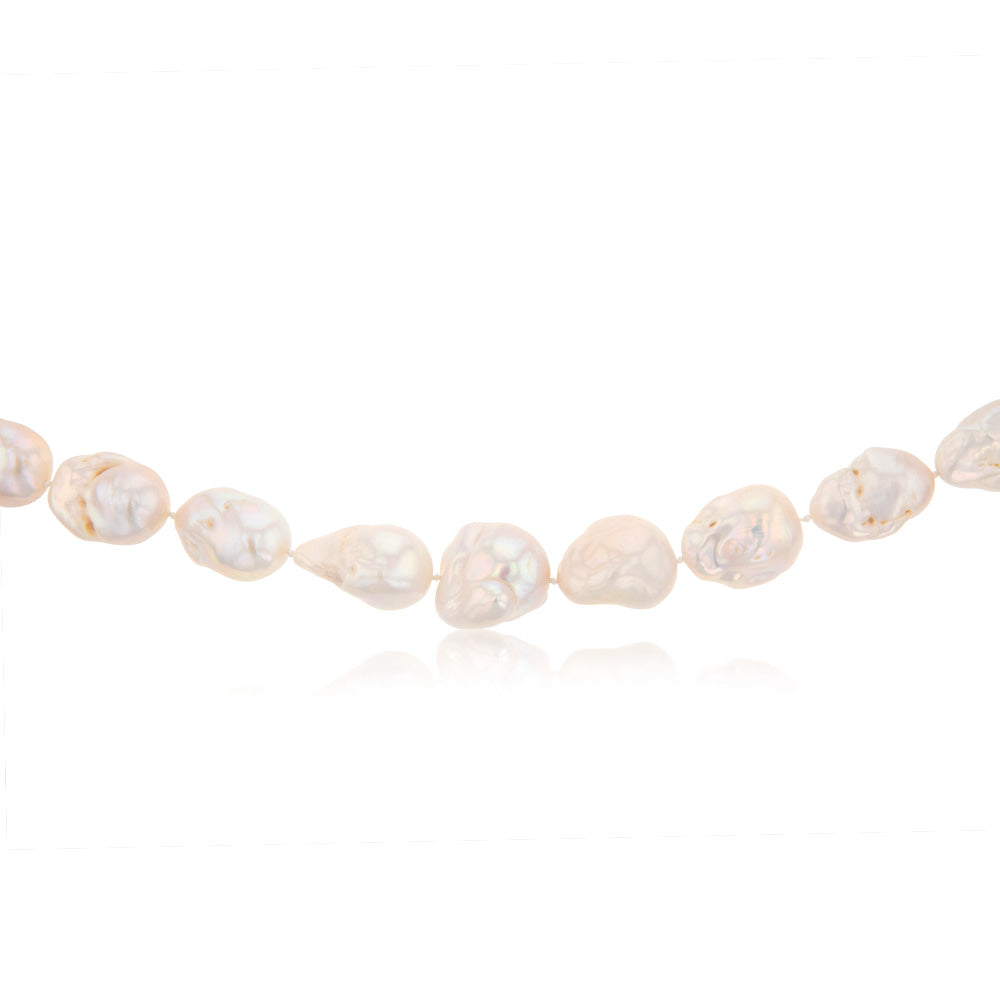 Baroque Pearls 44cm Strand on Sterling Silver Clasp