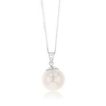 Load image into Gallery viewer, 9-11mm White South Sea Pearl Pendant in Sterling Silver