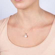 Load image into Gallery viewer, 9-11mm White South Sea Pearl Pendant in Sterling Silver