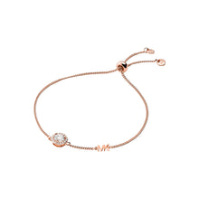 Load image into Gallery viewer, Michael Kors 14ct Rose Gold Plated Sterling Silver Premium Slider Bracelet