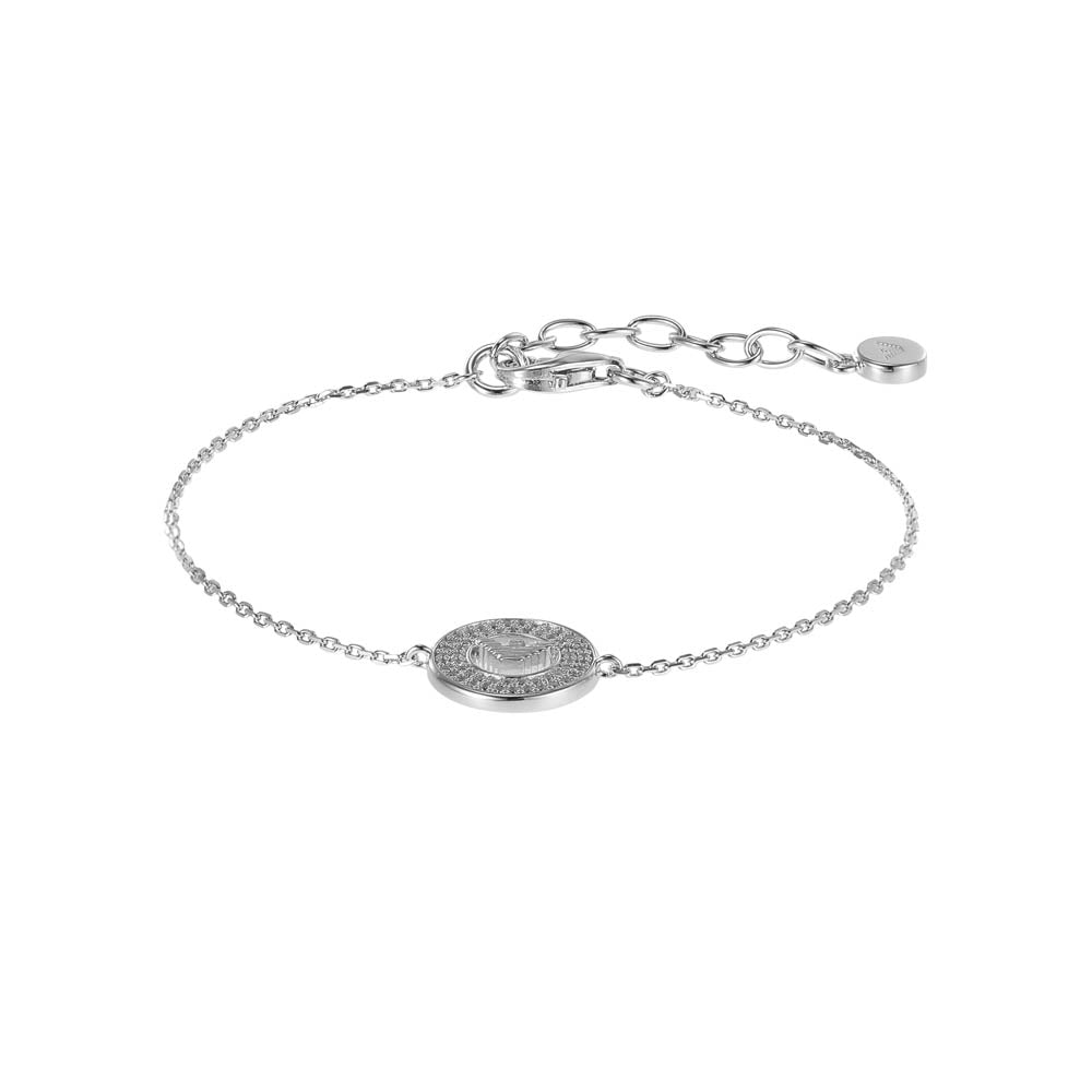 Emporio Armani Sterling Silver Key Basics CZ Bracelet