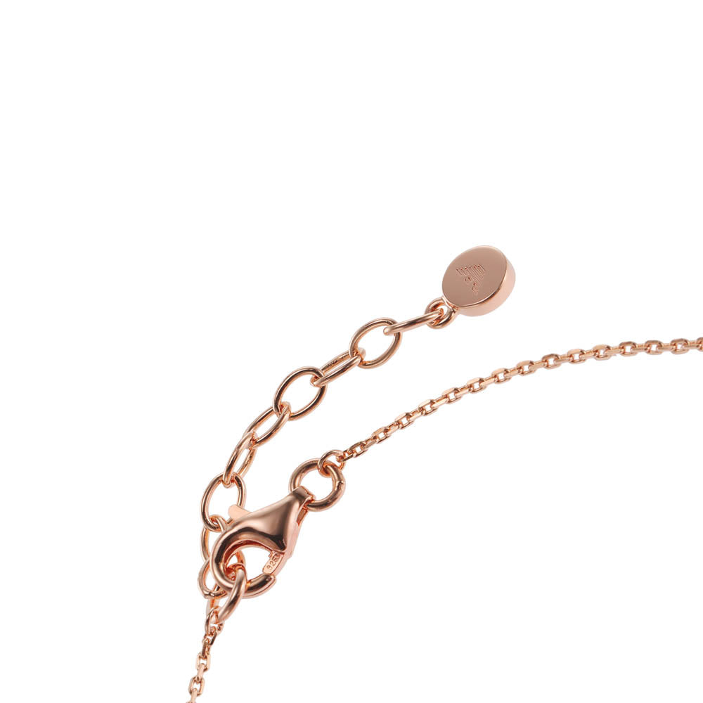 Emporio Armani Rose Gold Plated Stainless Steel Key Basics CZ Bracelet